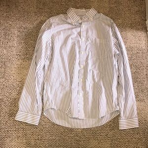 Stripped Merona Dress Shirt-L